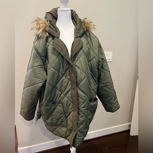 American Eagle Quilted Jacket | Olive | XL